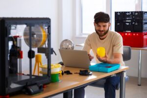 Illustration of STEM Strand Jobs with professionals in science, technology, engineering, and math fields.