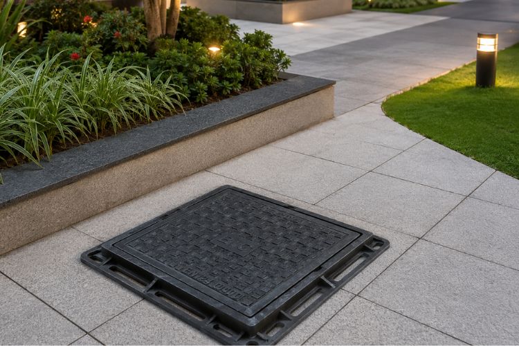 Modern Landscaping Ideas Using Durable Recessed Manhole Cover Systems