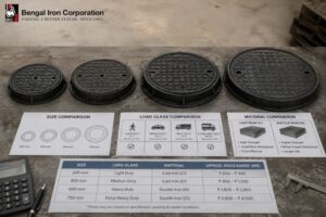 Cast Iron Chamber Cover Price: Size, Load Class & Material Comparison