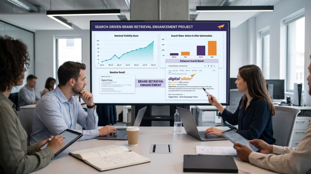 Search-Driven Brand Retrieval Enhancement