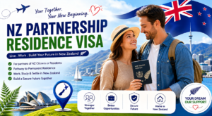 NZ Partnership Residence Visa application process for couples moving to New Zealand
